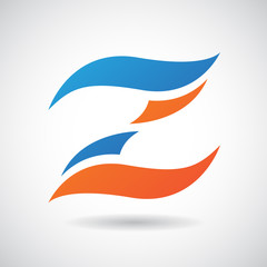 Logo Shape and Icon of Letter Z, Vector Illustration