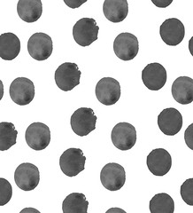 Hand drawn watercolor pattern background with watercolor  spots. For your design and decoration. Polka Dot.