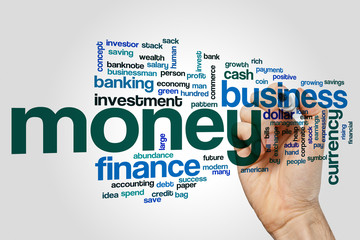 Money word cloud concept