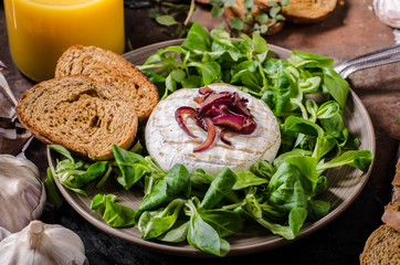 Grilled Camembert cheese