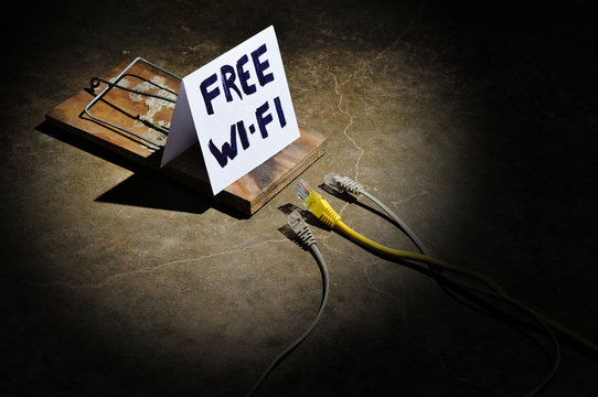 The dangers of free wi-fi. Cyber crimes and hacking networks