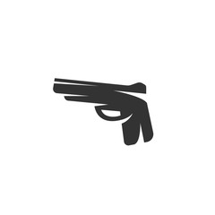 Gun icon isolated on white background