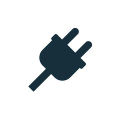 plug icon on white background