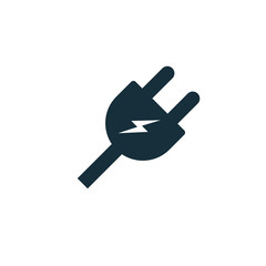 plug icon on white background