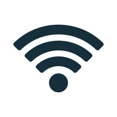 wi-fi point icon on white background