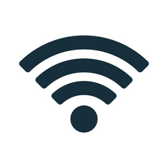 wi-fi point icon on white background