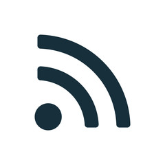 wi-fi point icon on white background