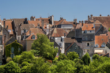 Fototapeta na wymiar Avallon en Bourgogne