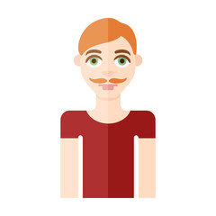 man flat icon