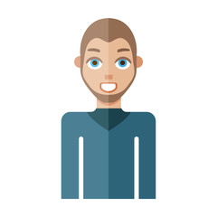 man flat icon