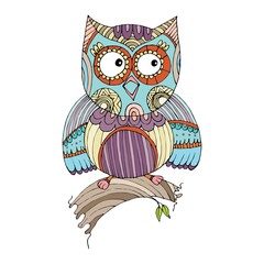 Owl Doodle Vector