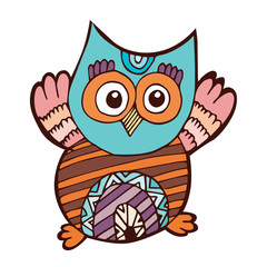 Owl Doodle Vector