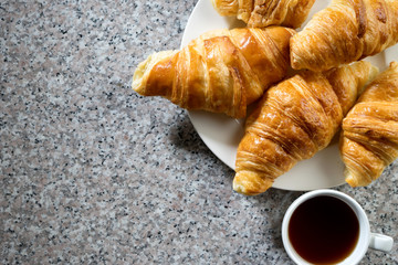 croissant  marble table