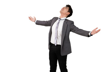 happy success businessman