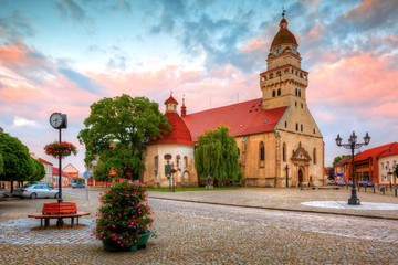 Church in the main square of Skalica. HDR image