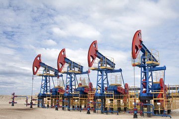 Oil equipment scene