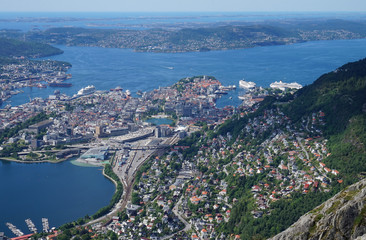 Fototapeta na wymiar Bergen, Norway - cityscape