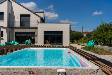 construction terrasse piscine
