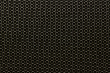 Black iron speaker grid texture, seamless pattern