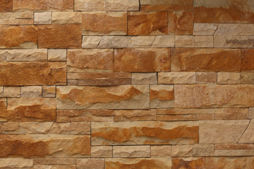 Brick brown wall for a background or texture