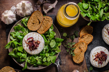 Grilled Camembert cheese