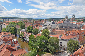 Stadtzentrum von Erfurt / Thüringen