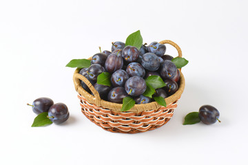 basket of plums