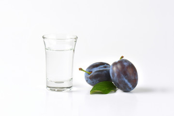 slivovitz and fresh plums