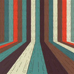 Colorful wood plank background. Vector illustration

