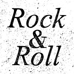 Rock and roll, lettering - 114869488