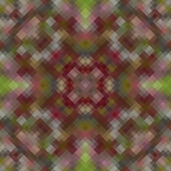Kaleidoscopic low poly rhomb style vector mosaic background
