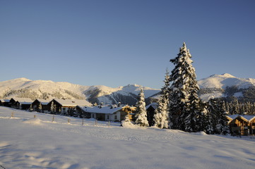 Fototapeta premium Winter in Hochkrimml