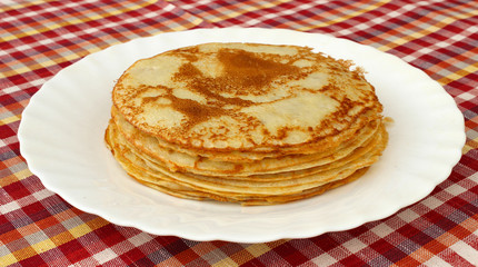 Pancakes on a plate
