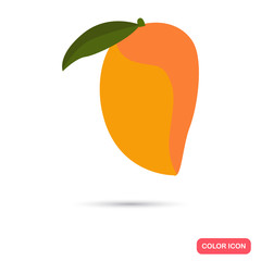 Mango color flat icon