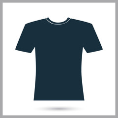 Naklejka premium Man shirt icon on the background
