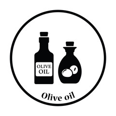 Bottle of olive oil icon