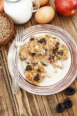 Casserole of buckwheat