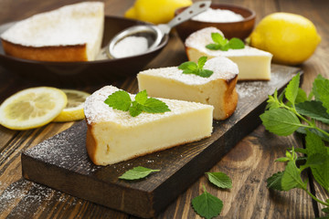 Homemade lemon pie