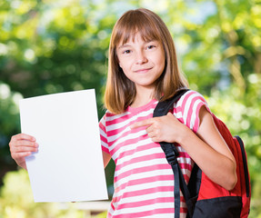 Girl back to school