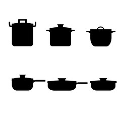 Cooking pot icon , vector 