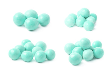 Pile of sugar coated balls 