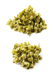 Pile of sacchettoni isolated