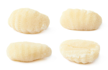 Gnocchi dough dumpling isolated