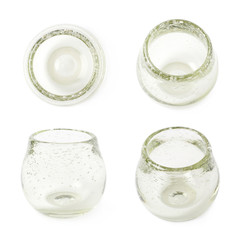 Glass mate calabash vessel isolated