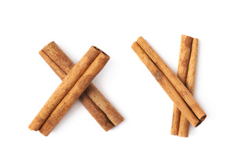 Cinnamon stick isolated