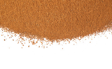 Surface covered with cinnamon