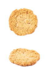 Oatmeal cookie isolated