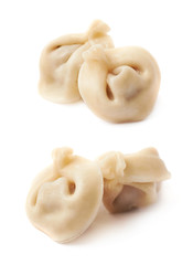 Pile of few cooked dumplings