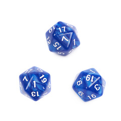 Roleplaying polyhedral dice isolated