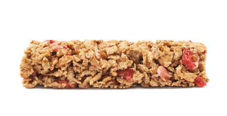 Nutrient chewy grains bar isolated